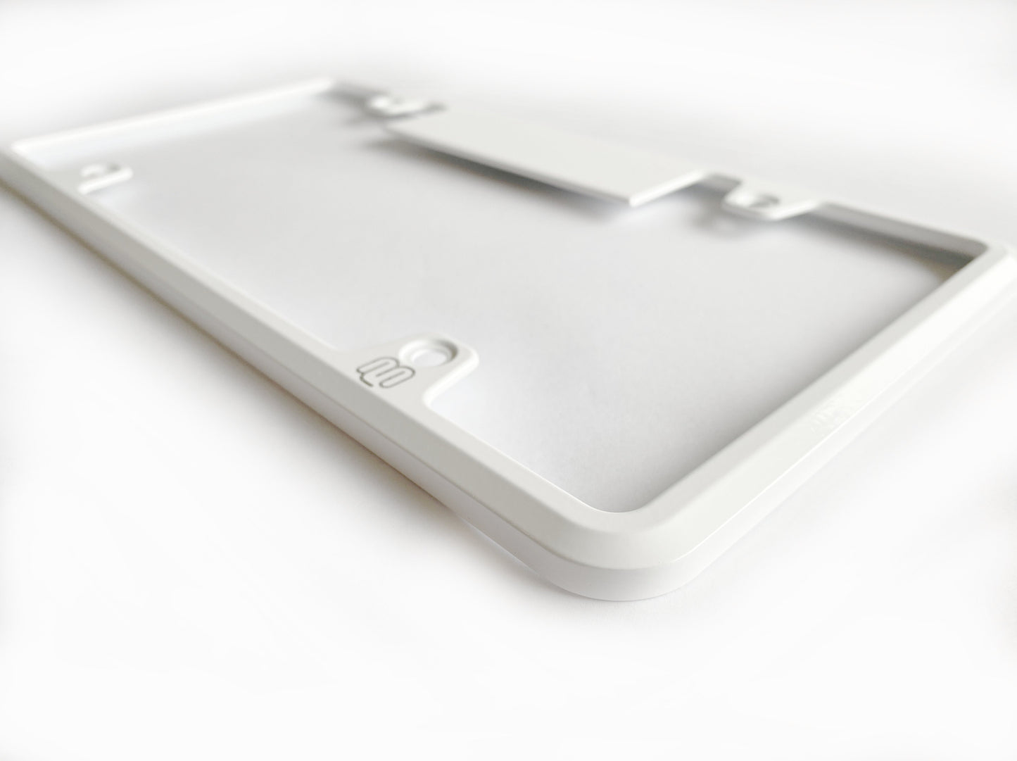 Tesla Model Y / Model 3 BC HOV License Plate Frame - White (Matte or Gloss)